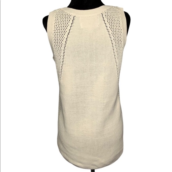 BANANA REPUBLIC COTTON/LINEN KNIT SWEATER VEST M - Picture 2 of 5